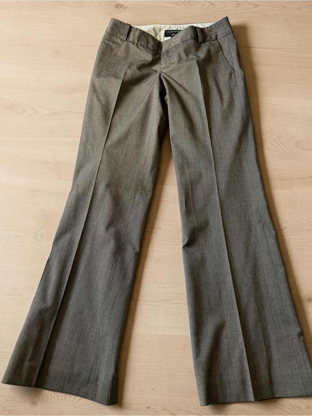 Banana Republic Martin Fit Petite Dress Pants Size 0P | Taupe Brown Career